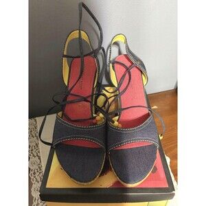 Lower East Side Women Size 9.5 Denim Kountry  Sandals Vintage Y2K New With Box